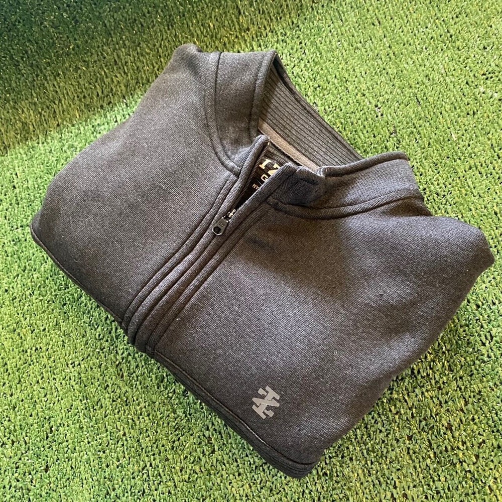 Izod Men's Performance 1/4 Zip Black Size Large